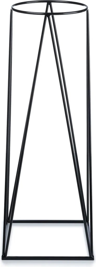 STOJAN NA KVETINÁČ SQUARE 96X30X30 CM ČIERNA