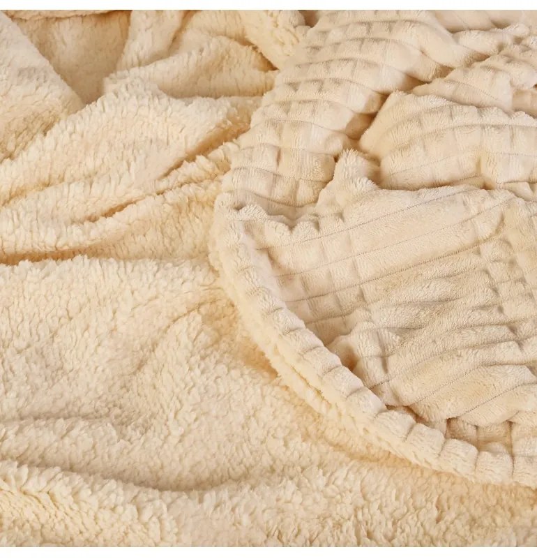 Deka obojstranná béžová 130x160 cm EMI