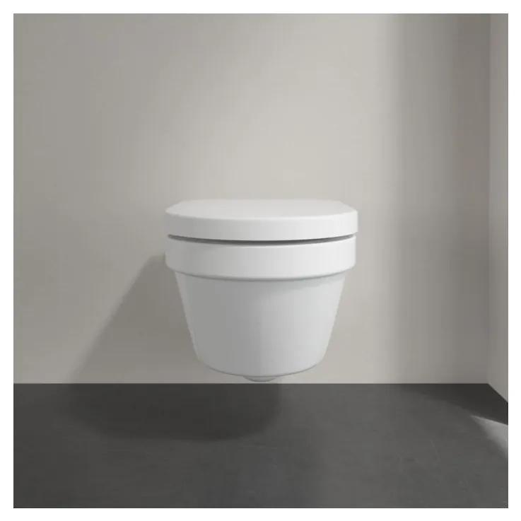 Villeroy & Boch ARCHITECTURA - WC misa bezrámová, 530x370 mm, závesný model, DirectFlush, vodorovný odpad, biela alpin 4694R001
