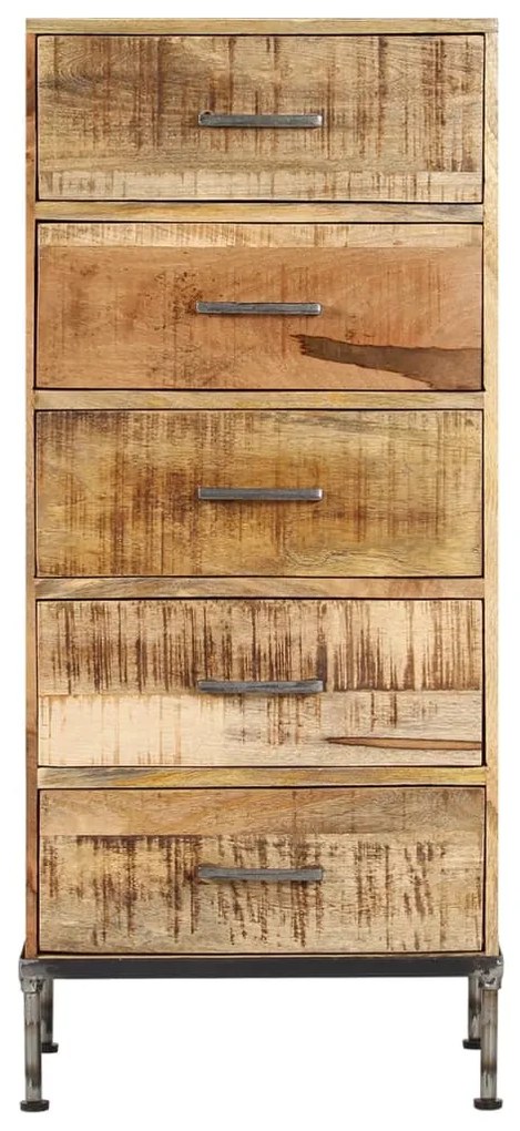 vidaXL Zásuvková skrinka z mangovníkového dreva 45x35x106 cm