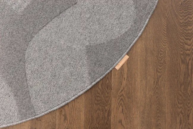 Koberec Agnella Morphic Botanica sivý kruh