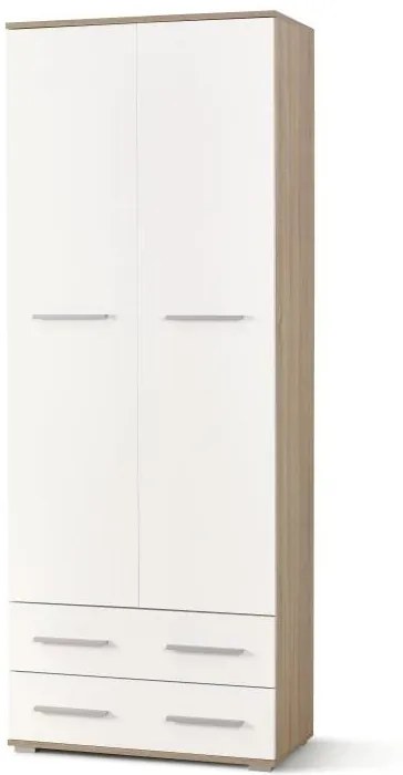 Skriňa Lenka Reg 2, sonoma / biela