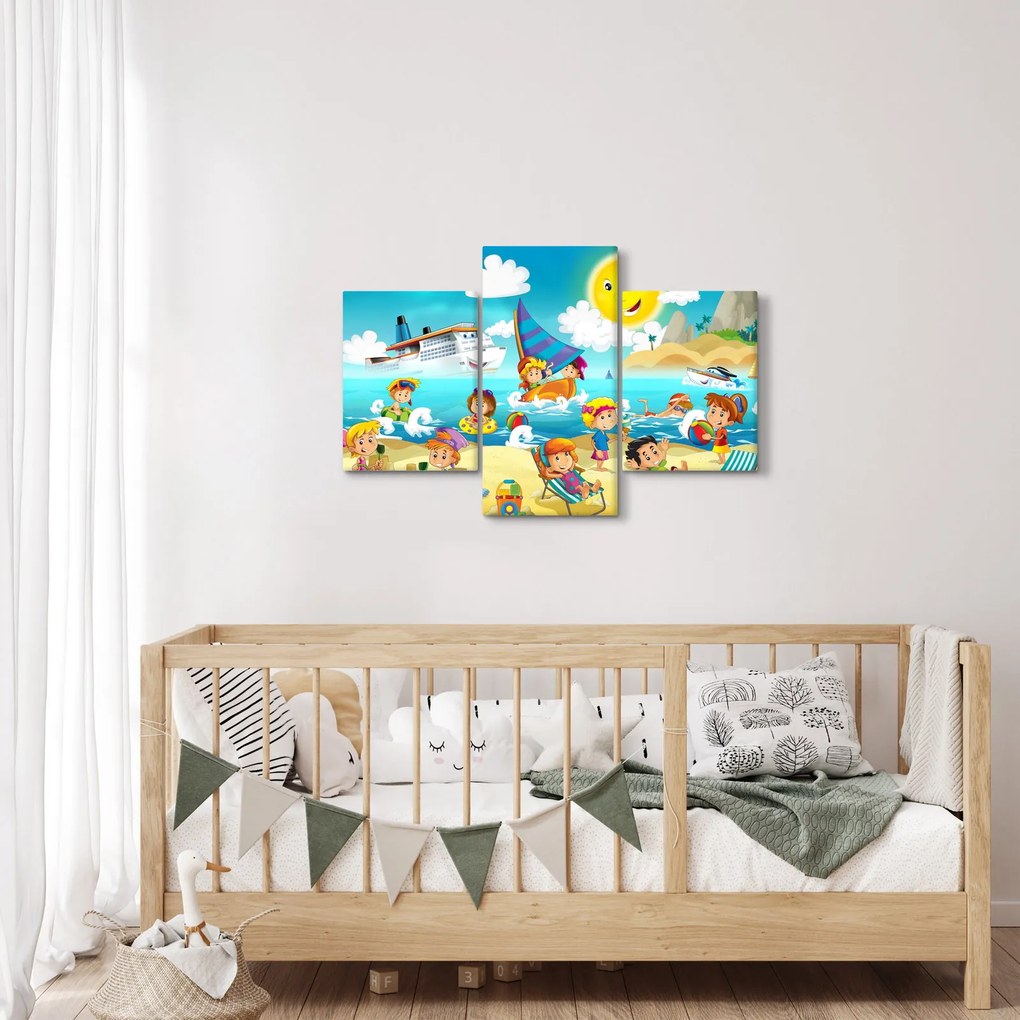 Obraz - Deň na pláži (90x60 cm)