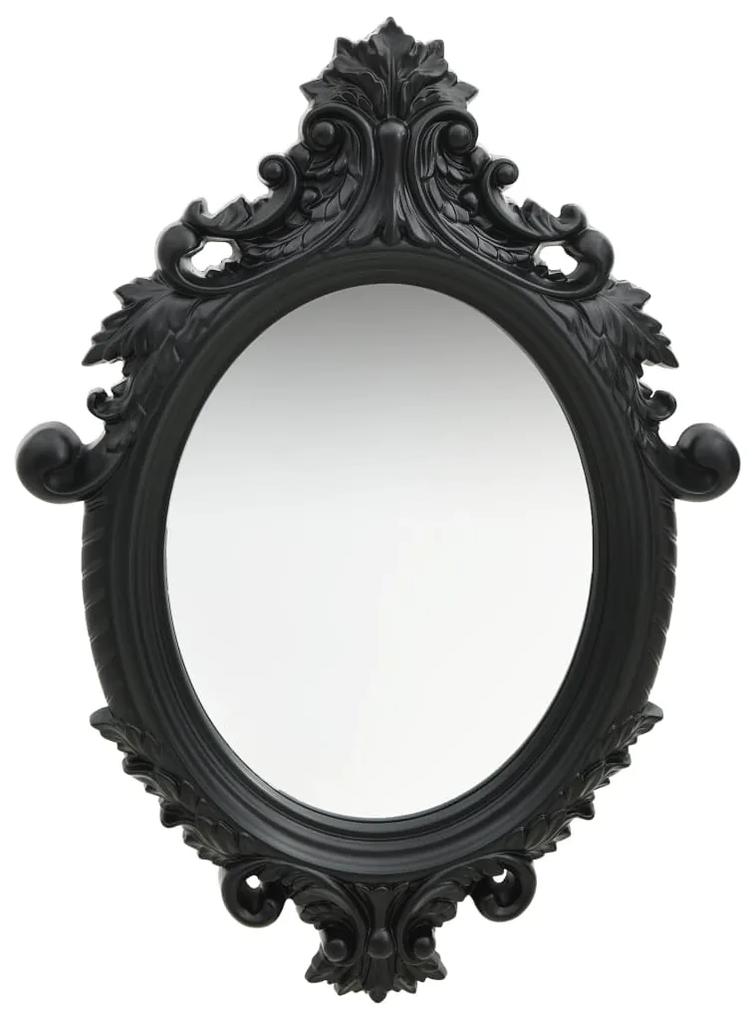 vidaXL Nástenné zrkadlo v zámockom štýle 56x76 cm čierne
