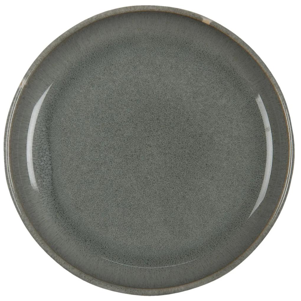 Šedý dezertný tanier - Ø 21*2 cm
