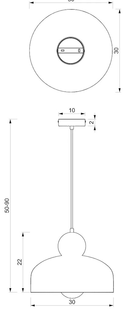 Závesné svietidlo Harald, 1x zlaté/tmavomodré kovové tienidlo, db/g