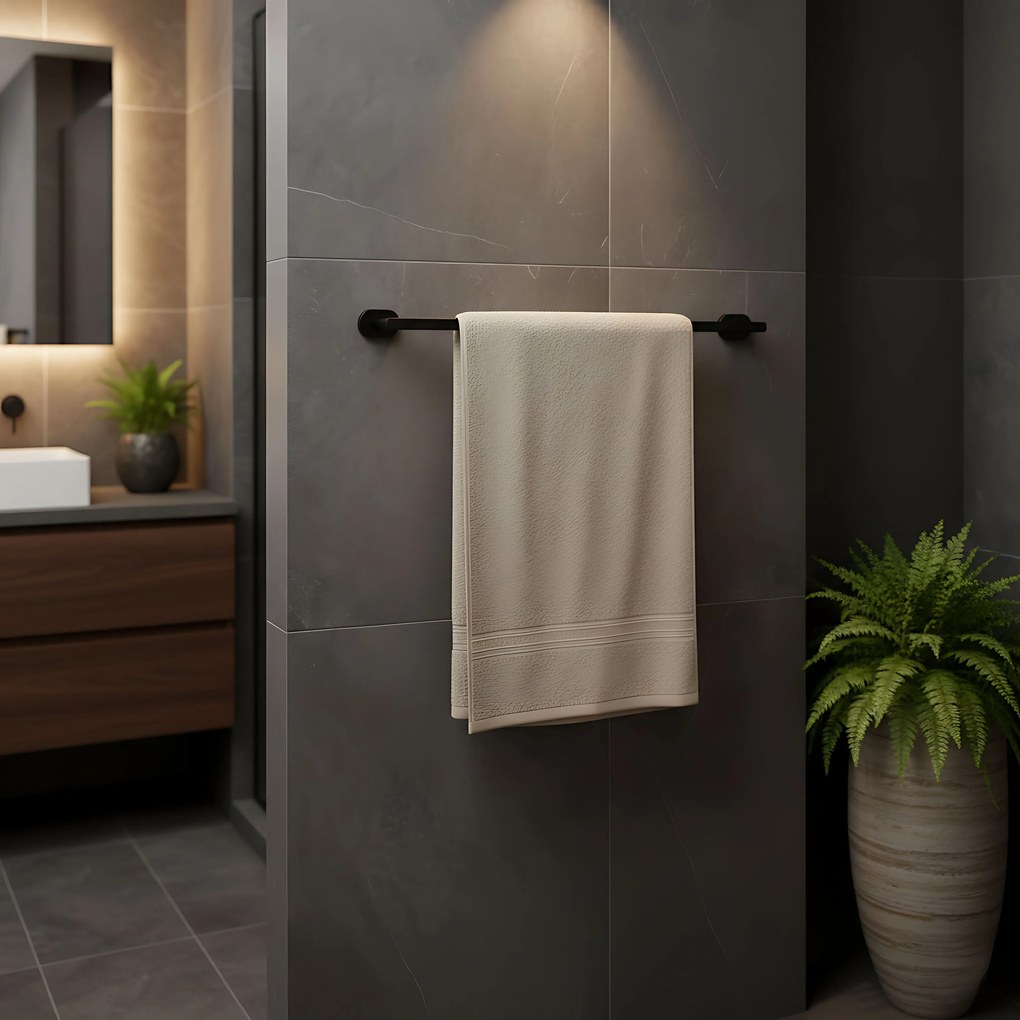 Rea Til, vešiak na uterák 58cm, čierna matná, REA-88001