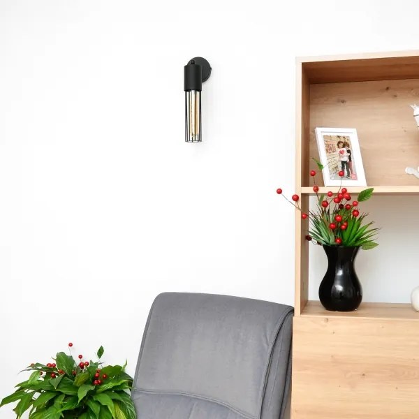 Nástenná lampa MELODY 1xE27/15W/230V čierna