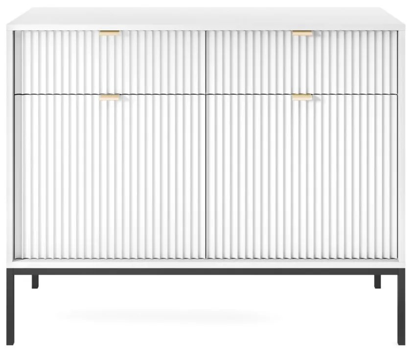 Komoda Nova biela so zásuvkami (KSZ104)