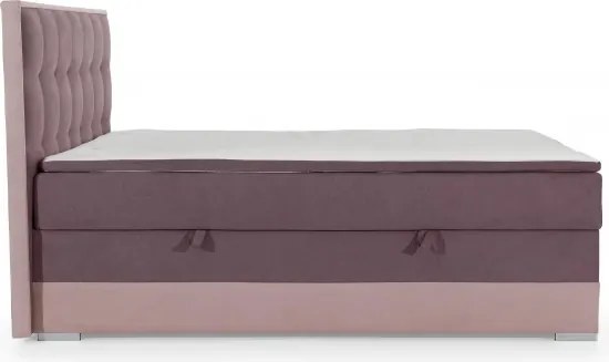Posteľ Boxspring Damasia 200 x 180, sivá / sivá (DMS 04)
