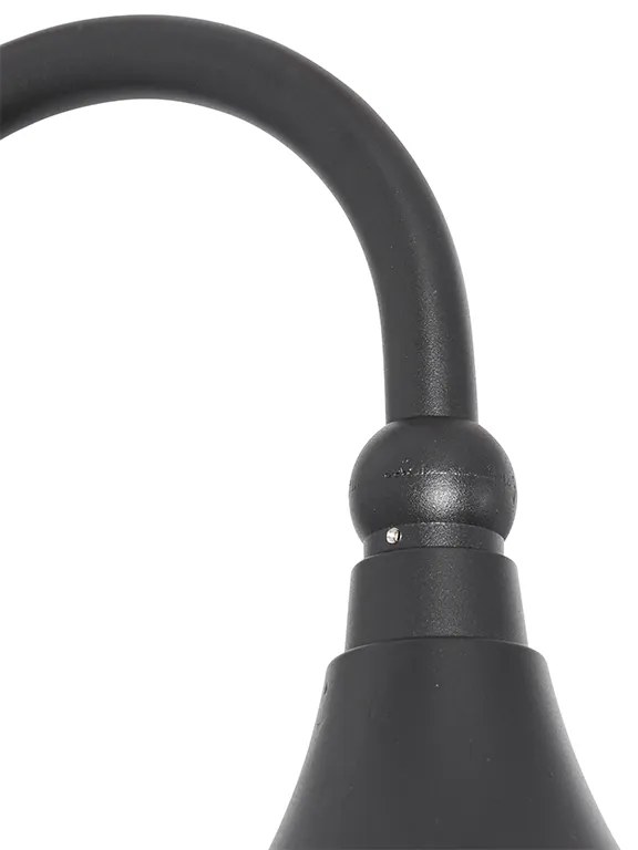 Klasická vonkajšia nástenná lampa čierna IP44 - Daphne