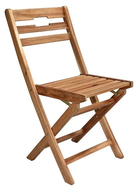 Skladacia záhradná stolička FELIX z akáciového dreva - 2ks