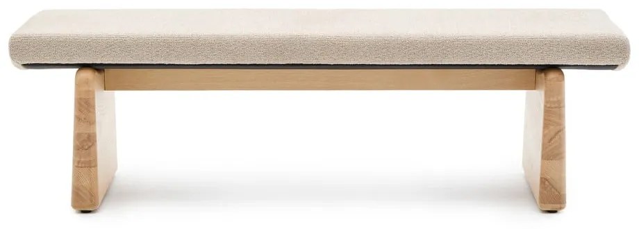Béžová/v prírodnej farbe ženilková lavica Topaz – Kave Home