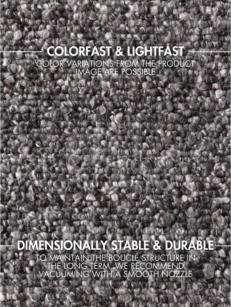 Tmavosivý ručne tkaný koberec z materiálu buklé 200x290 cm Notting Hill Portobello – Ted Baker