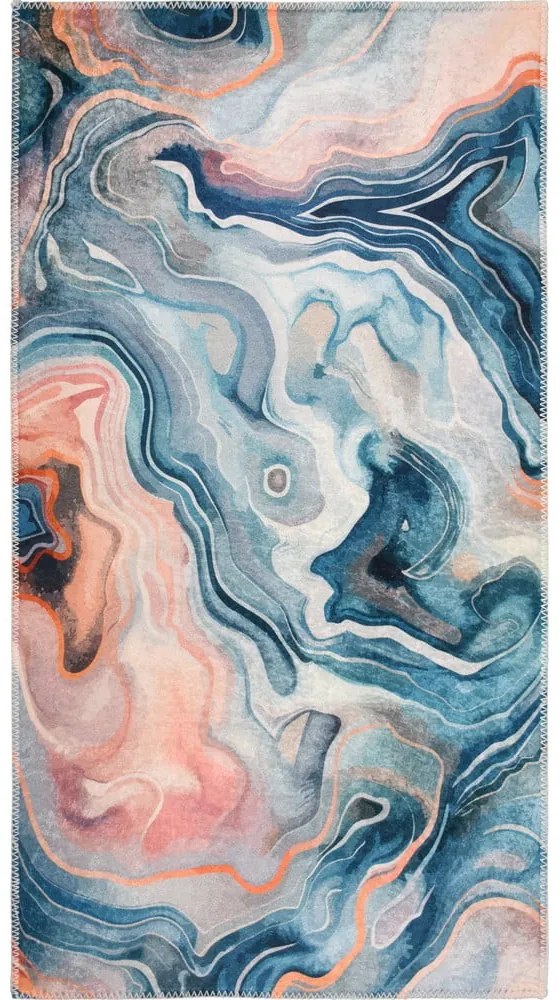 Modrý/ružový prateľný behúň 80x200 cm Colors of Joy – Vitaus