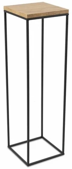 Stojan na kvety BASICLOFT 80x24 čierna/hnedá