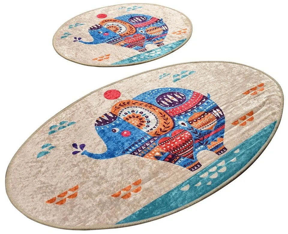 Kúpeľňové predložky v súprave 2 ks 60x100 cm Etnic – Foutastic