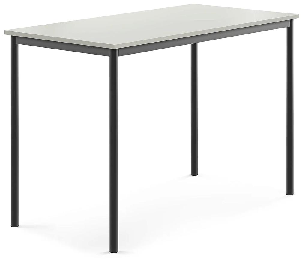 Stôl BORÅS, 1400x700x900 mm, laminát - šedá, antracit
