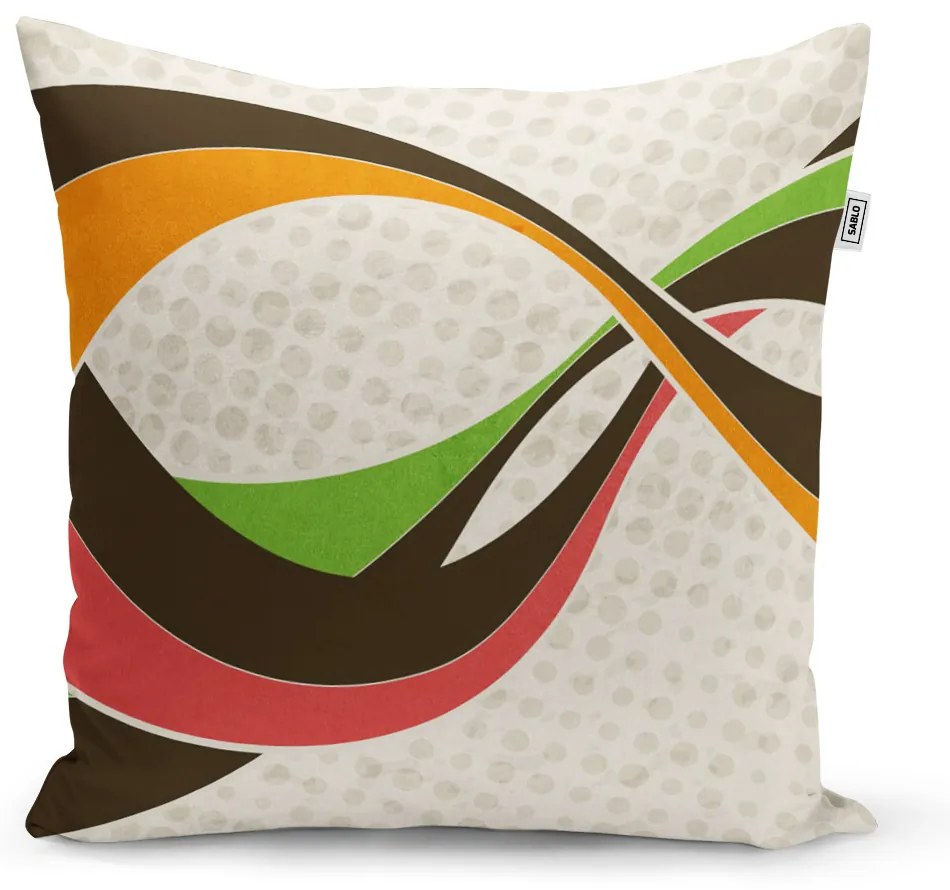Sablio Vankúš Retro abstrakcia - 60x60 cm