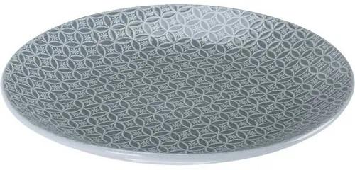 Keramický plytký tanier Sea, 27 cm, sivá