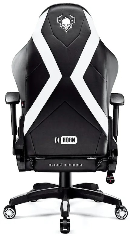 Herné kreslo Diablo X-Horn 2.0 King Size: Čierno-biele Diablochairs