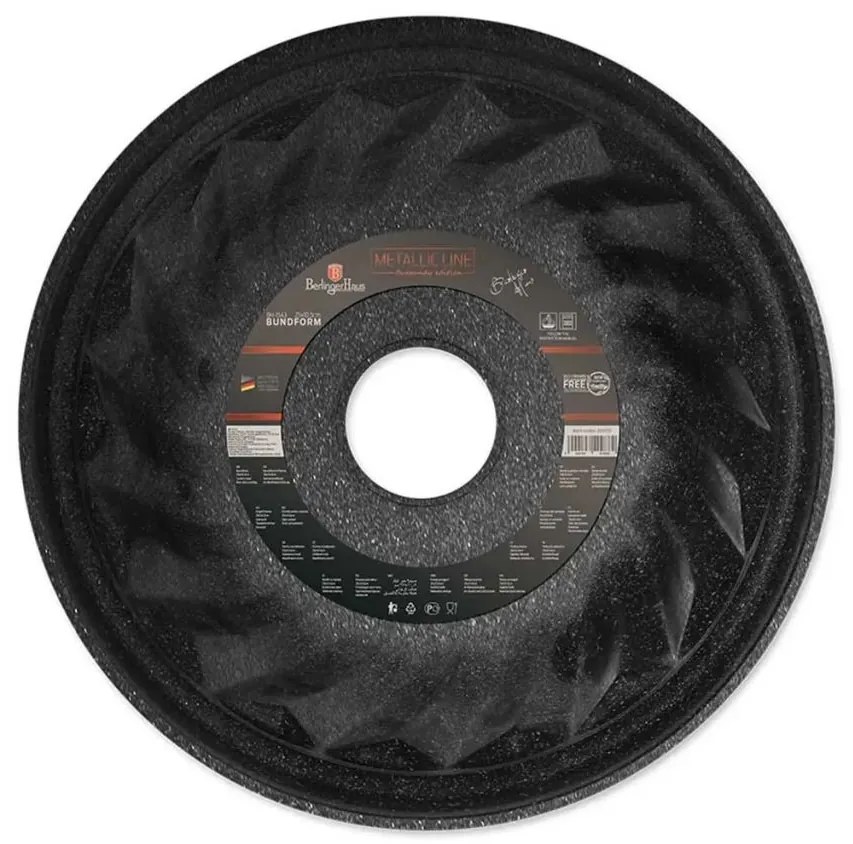 BERLINGERHAUS Forma na bábovku s mramorovým povrchom Burgundy, 25 cm