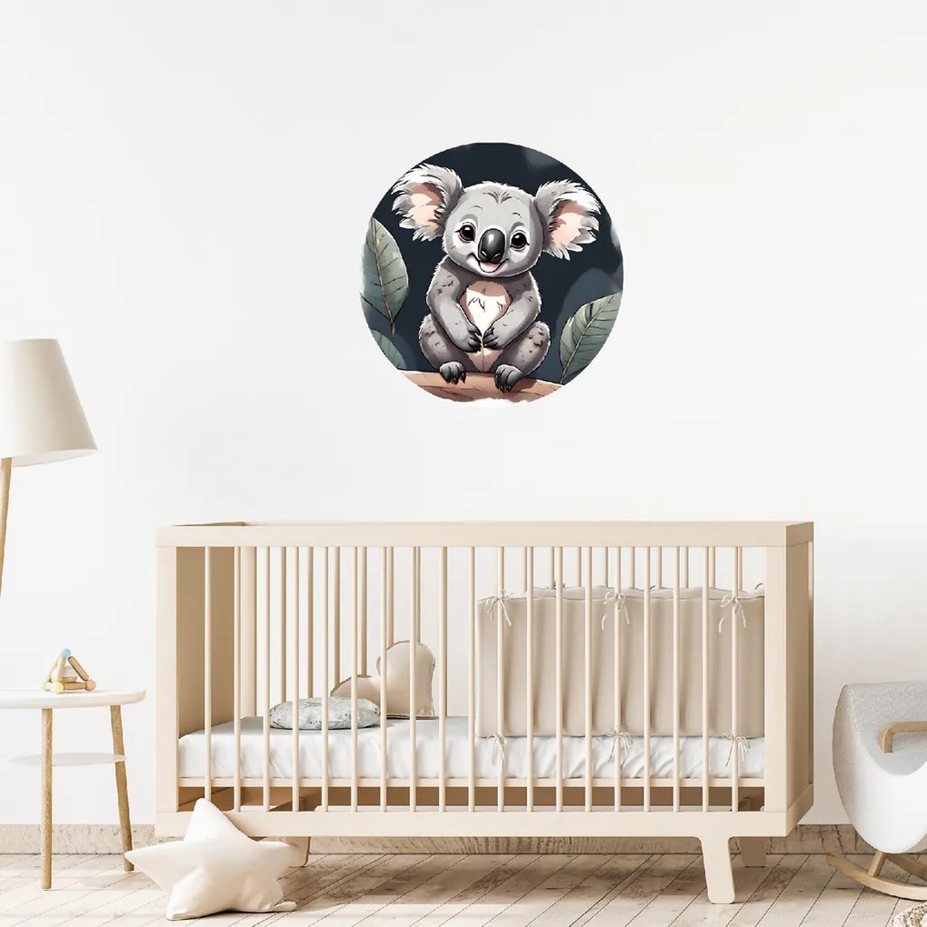 PIPPER. Koala - textilná nálepka na stenu Veľkosť: 60 cm