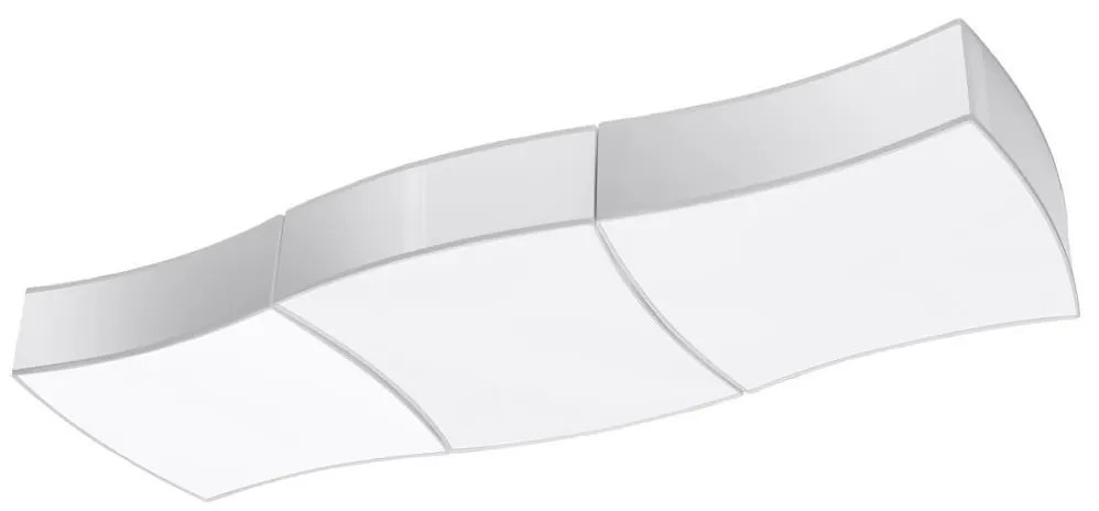 Sollux SL.1055 - Stropné svietidlo SQUARE 6xE27/60W/230V biela
