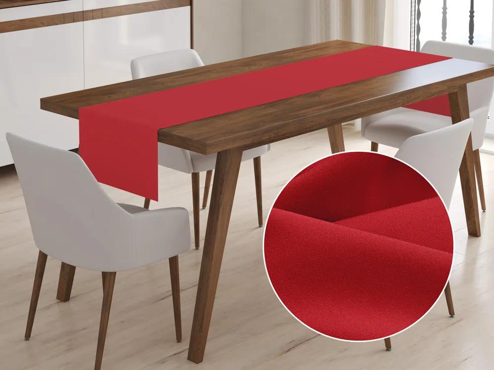 Biante Dekoračný behúň na stôl Rongo RG-060 Červený 20x180 cm