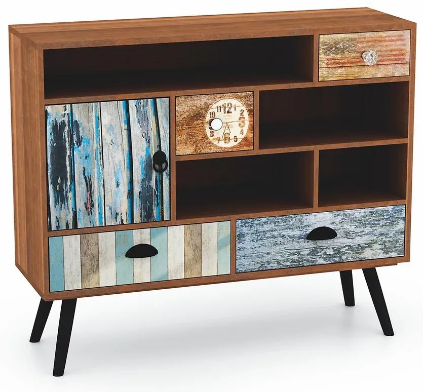 Komoda Mezo km-3  viacfarebný