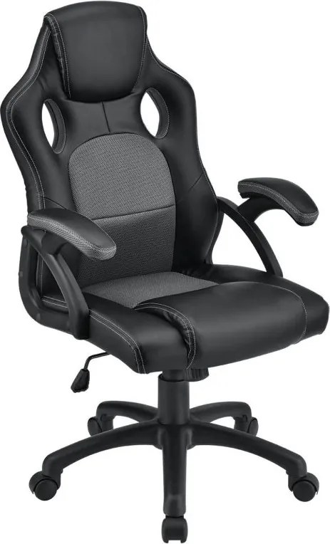 Ergonomická kancelárska stolička, čierna, polohovateľná opie