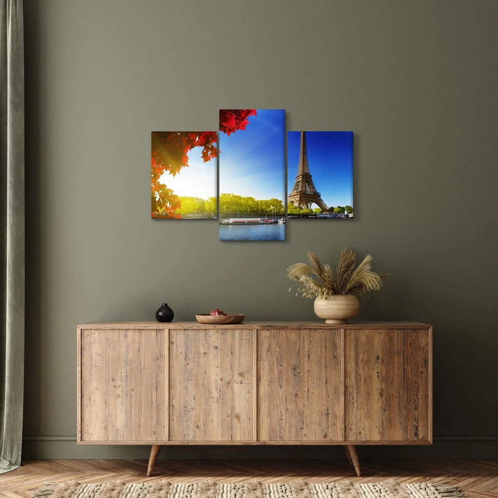 Obraz - jeseň v Paríži (90x60 cm)