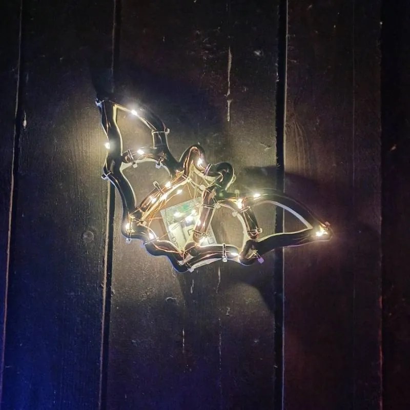 DECOLED Netopýr, 30 cm, bílá