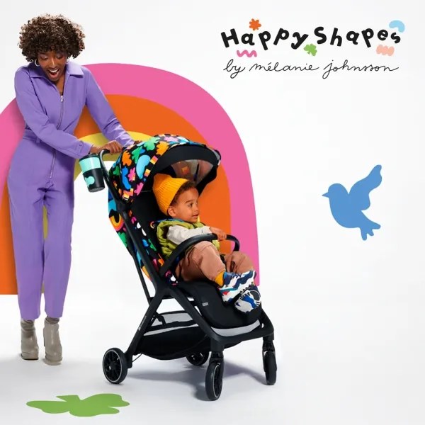 KINDERKRAFT SELECT - Športový kočík NUBI 2 Happy shapes