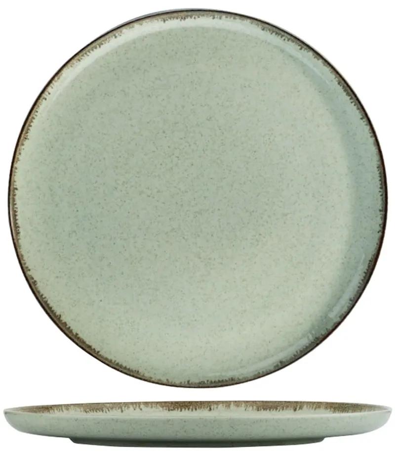 24-dielna súprava zeleného porcelánového riadu Kütahya Porselen Pearl