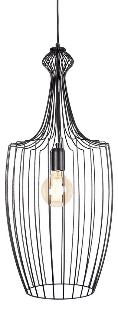 LUKSOR L | luxusná závesná lampa Farba: Čierna