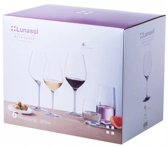 Lunasol - Poháre na červené víno 660 ml set 6 ks - Optima Glas Lunasol (322682)