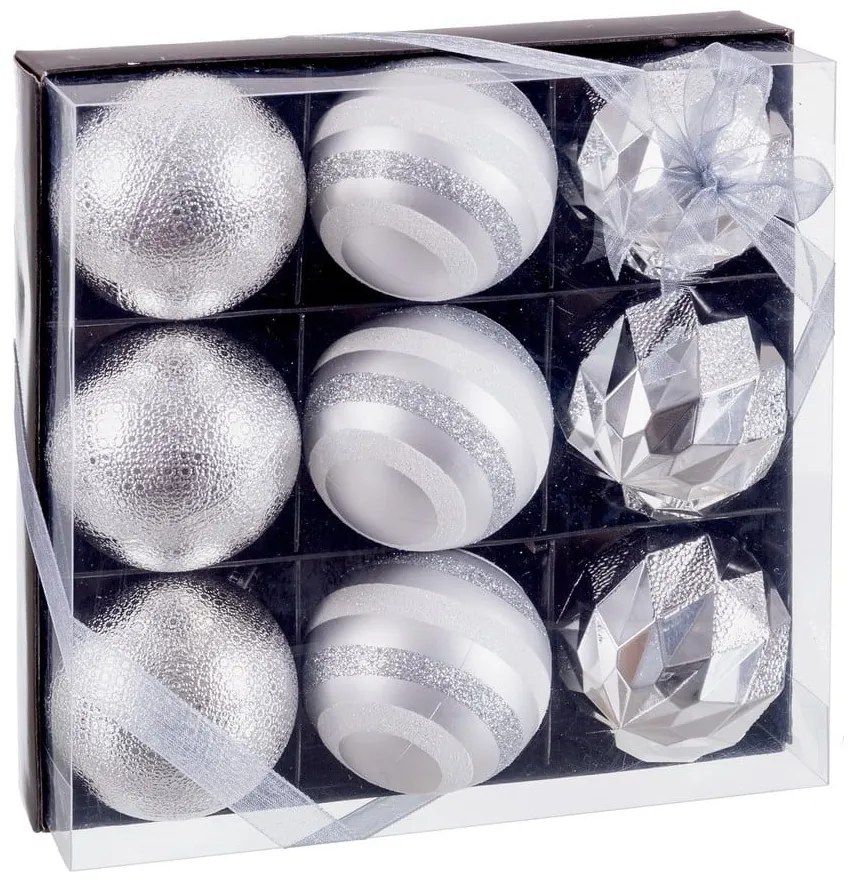 Vianočné gule v súprave 9 ks ø 6 cm – Casa Selección