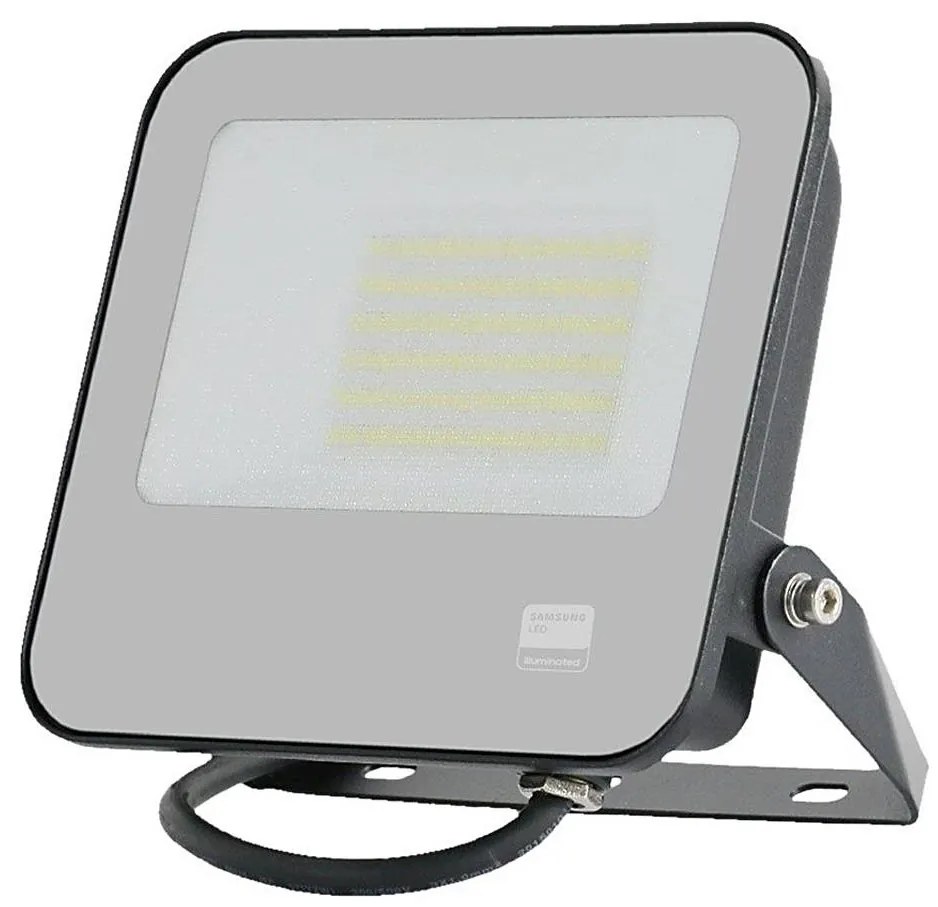 V-Tac LED Reflektor SAMSUNG CHIP LED/50W/230V 4000K IP65 čierna VT2124