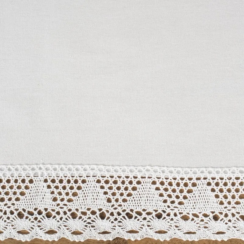 Dekorstudio Biely behúň na stôl s čipkou NATALY Rozmer behúňa (šírka x dĺžka): 40x140cm