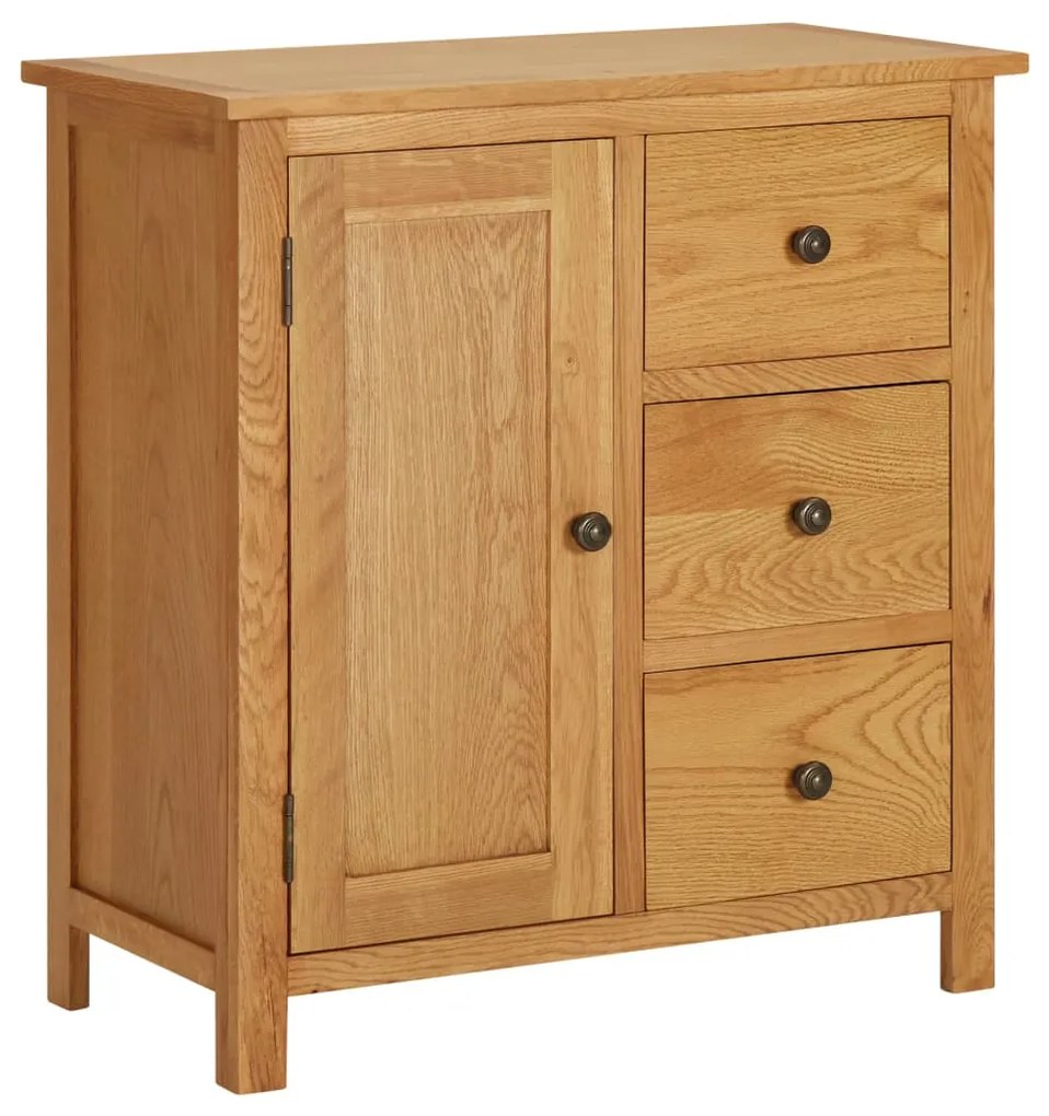 vidaXL Skrinka 70x35x75 cm dubový masív