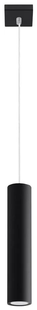 Sollux SL.0327 - Luster na lanku LAGOS 1 1xGU10/10W/230V čierna SLX0215