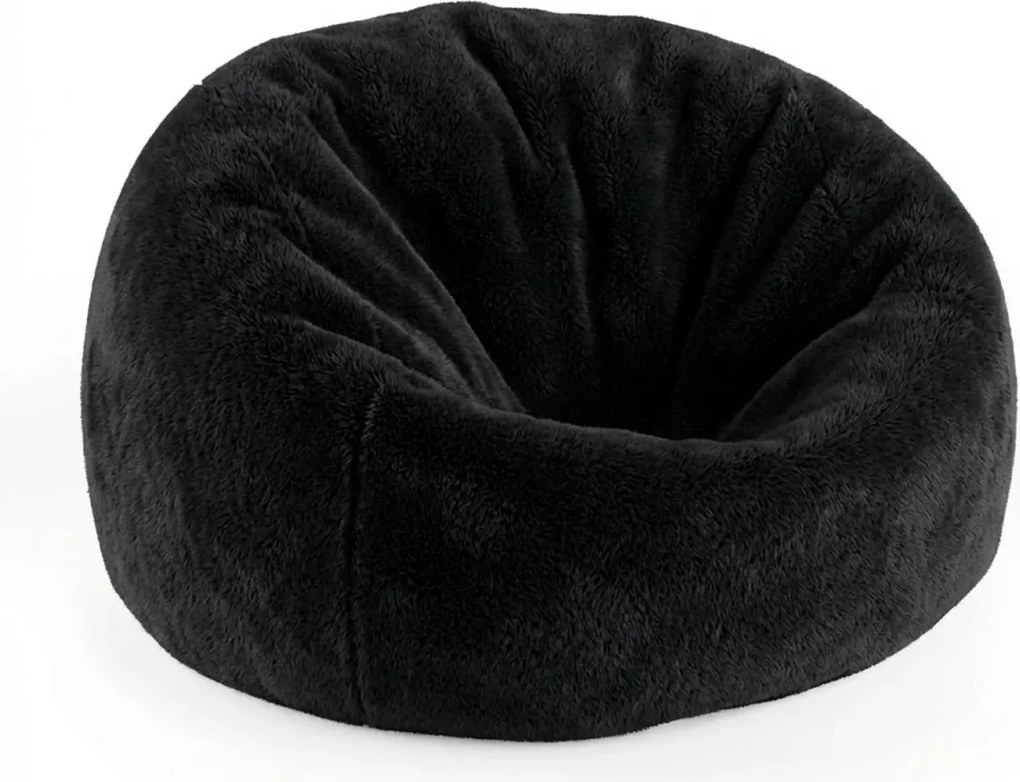 Sablio Sedací vak Cocoon SOFTY - Midnight Black - 75 x 45 x 35 cm