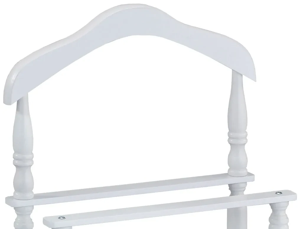 Autronic - Nemý sluha, výška 108 cm, masív kaučukovník, biely matný lak, nosnosť 7 kg - 20652-04 WT AKCE
