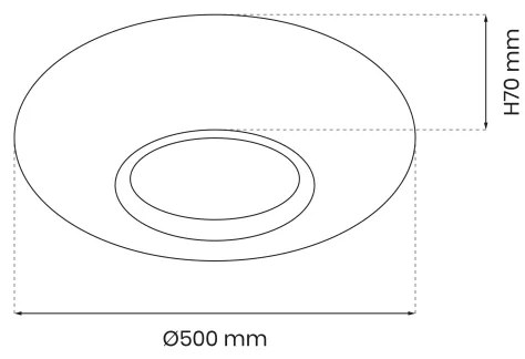LED Stmievateľné stropné svietidlo TOKYO LED/48W/230V 3000-6000K + DO