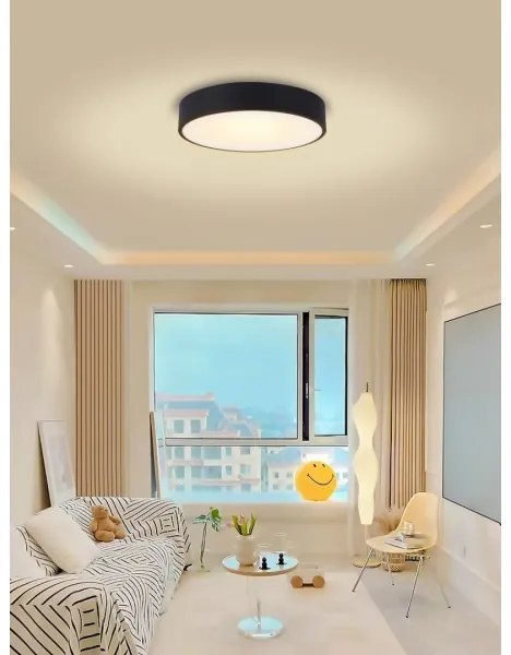 Immax NEO 07202L-LED Stmievateľné stropné svietidlo RONDATE 53W/230V čierna Tuya+DO