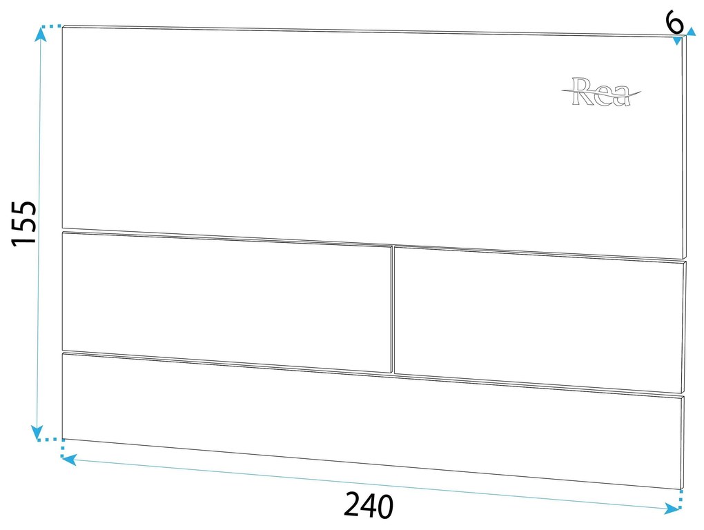 Rea Rea, podomietkový WC systém K011A-Q + oceľové splachovacie tlačidlo typ T, KPL-E0057