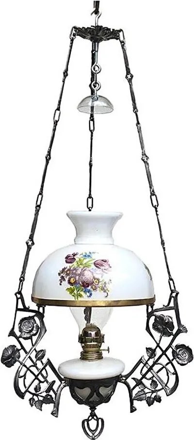 Závesná petrolejová lampa 85 cm