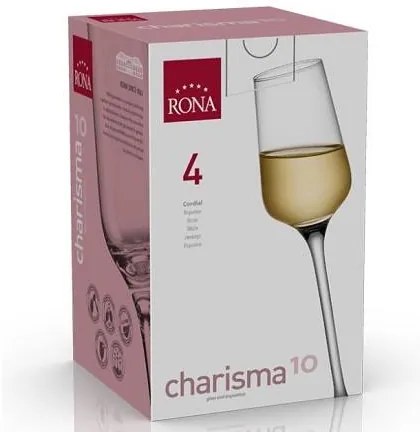 Rona Pohár na likér CHARISMA 100 ml, 4 ks