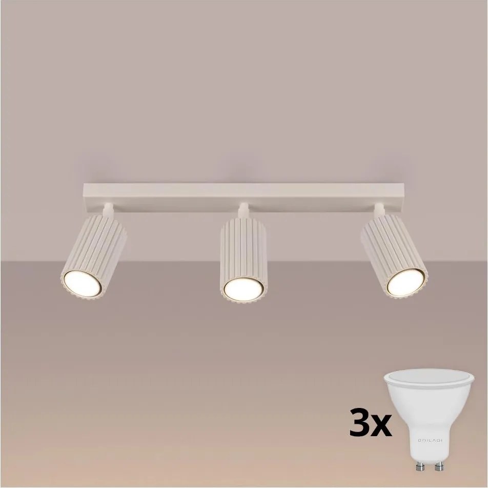 Brilagi - LED bodové svietidlo CRESTO 3xGU10/10W/230V krémové